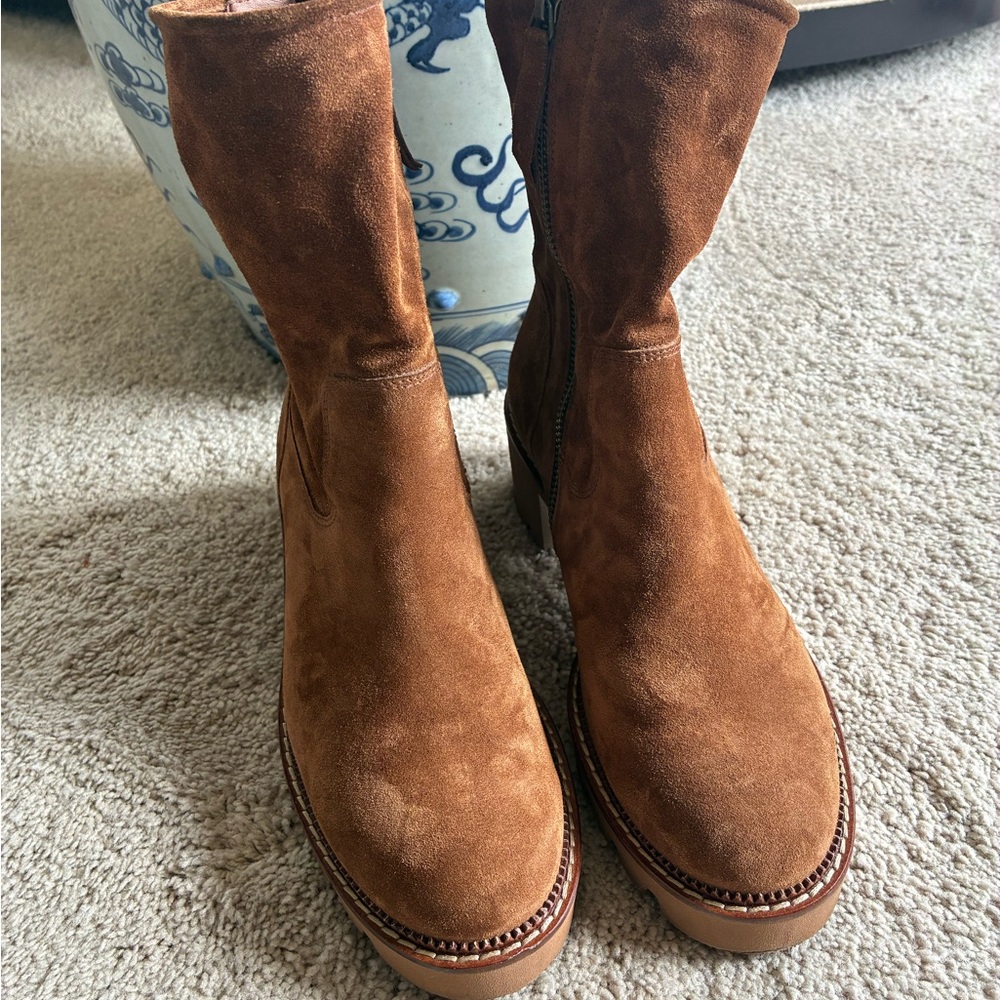 Brown Suede Ankle Boots